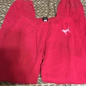 Pink sweatpants size medium